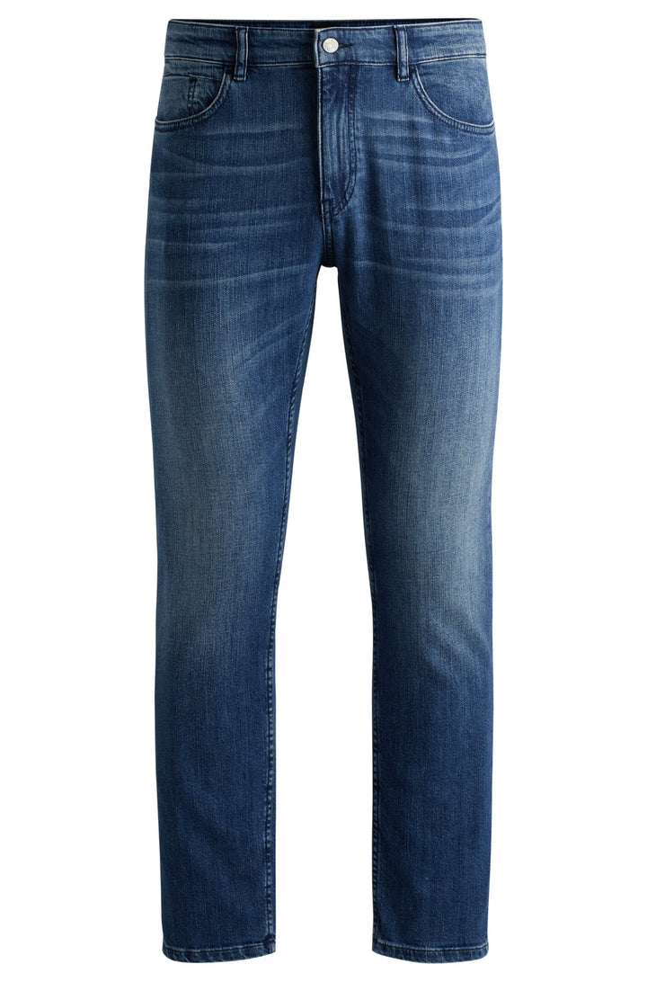 BOSS Jeans Slim Fit in Cotton - H-DELAWARE 10261601 02-50520526- Concorde Fashion#color_blue-422