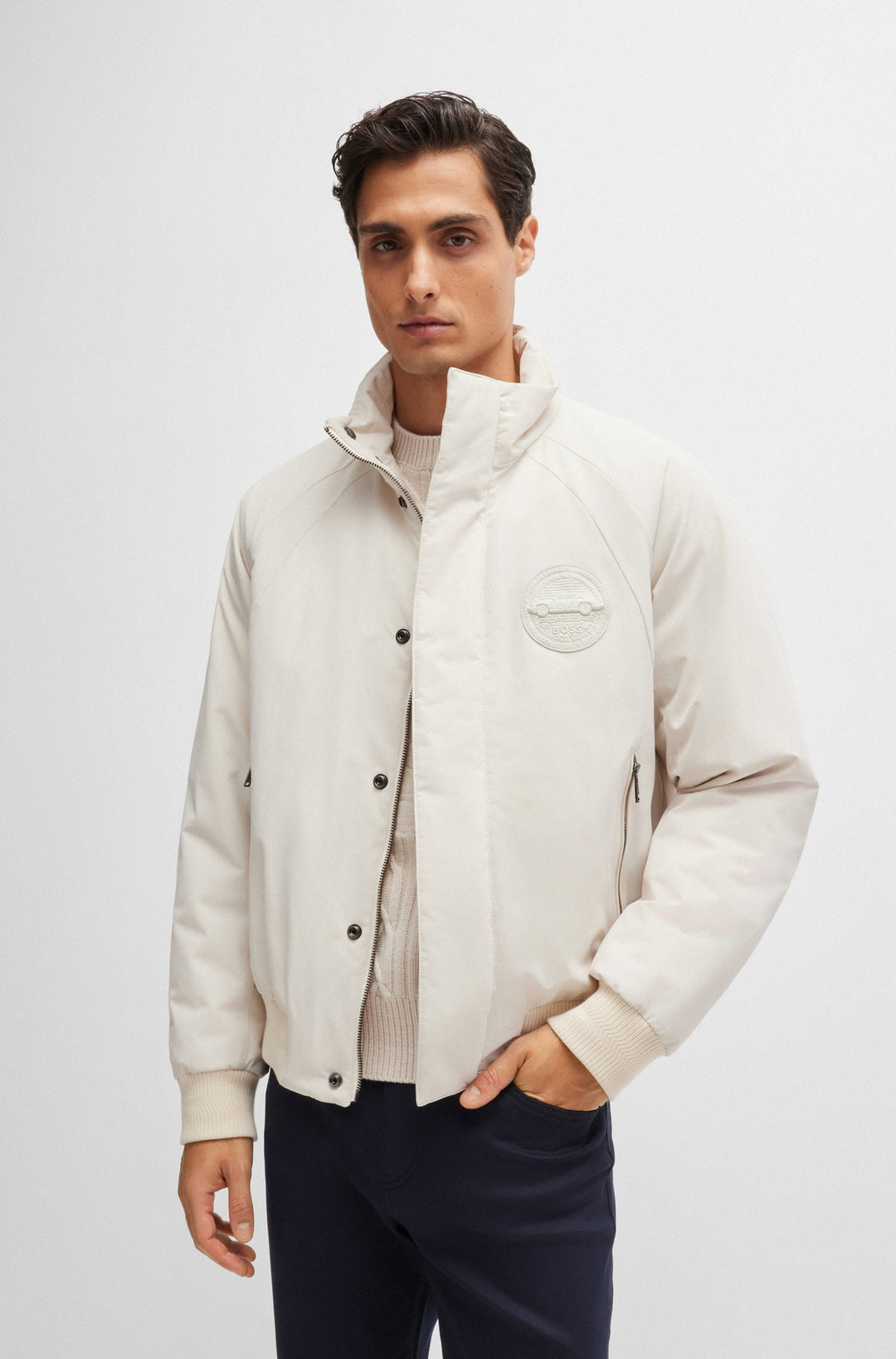 BOSS Casual Jackets Regular Fit in Nylon - CARBORO_PS 10261615 01-50519960- Concorde Fashion#color_white-131