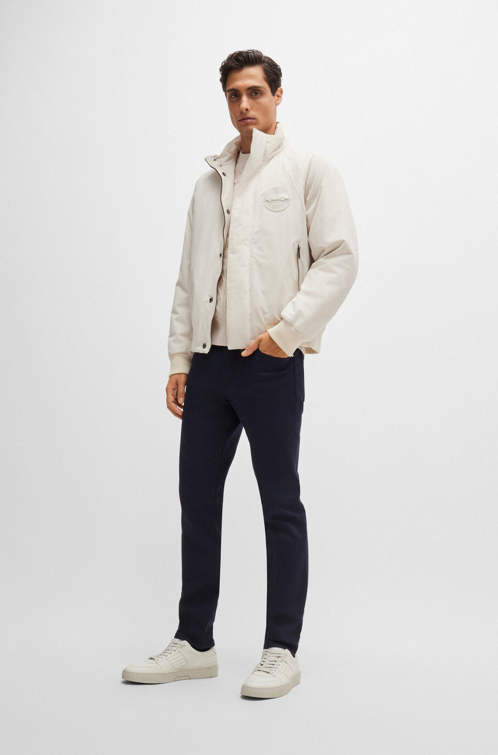 BOSS Casual Jackets Regular Fit in Nylon - CARBORO_PS 10261615 01-50519960- Concorde Fashion#color_white-131
