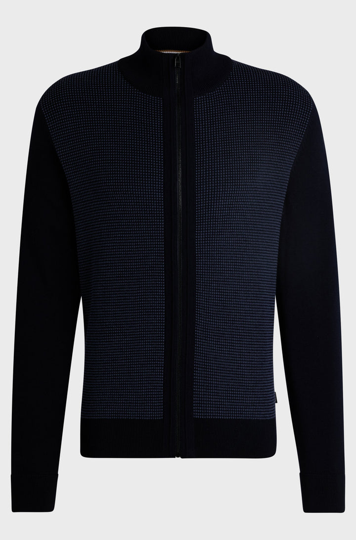 BOSS Sweaters Regular Fit in Wool - H-DAVETO 10261635 01-50519621- Concorde Fashion#color_navy-404
