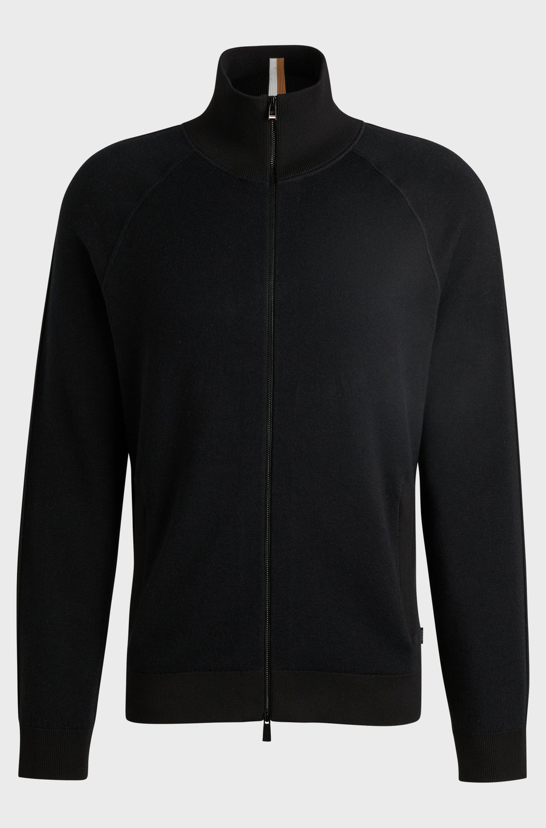 BOSS Sweaters Regular Fit in Cotton Mix - H-DOMICO 10261637 01-50519629- Concorde Fashion#color_black-001