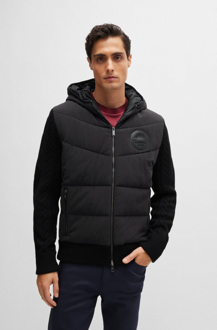 BOSS Casual Jackets Regular Fit in Wool - C-DORLANDO_PS 10261648 01-50519653- Concorde Fashion#color_black-001