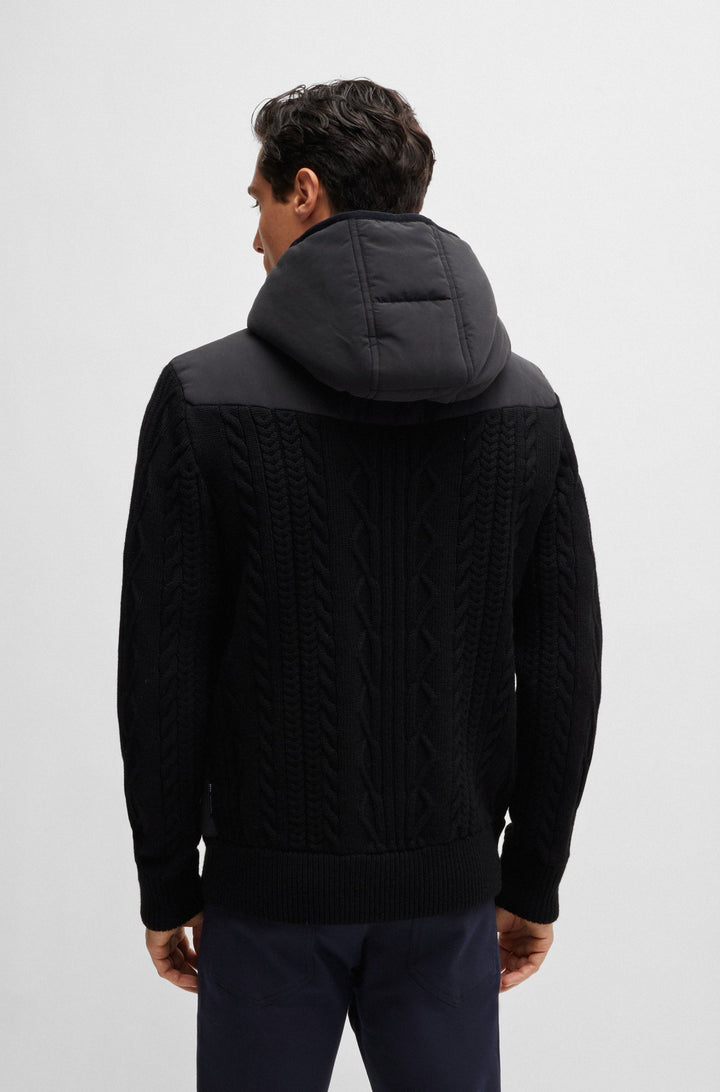 BOSS Casual Jackets Regular Fit in Wool - C-DORLANDO_PS 10261648 01-50519653- Concorde Fashion#color_black-001