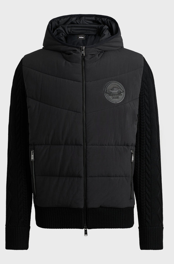 BOSS Casual Jackets Regular Fit in Wool - C-DORLANDO_PS 10261648 01-50519653- Concorde Fashion#color_black-001