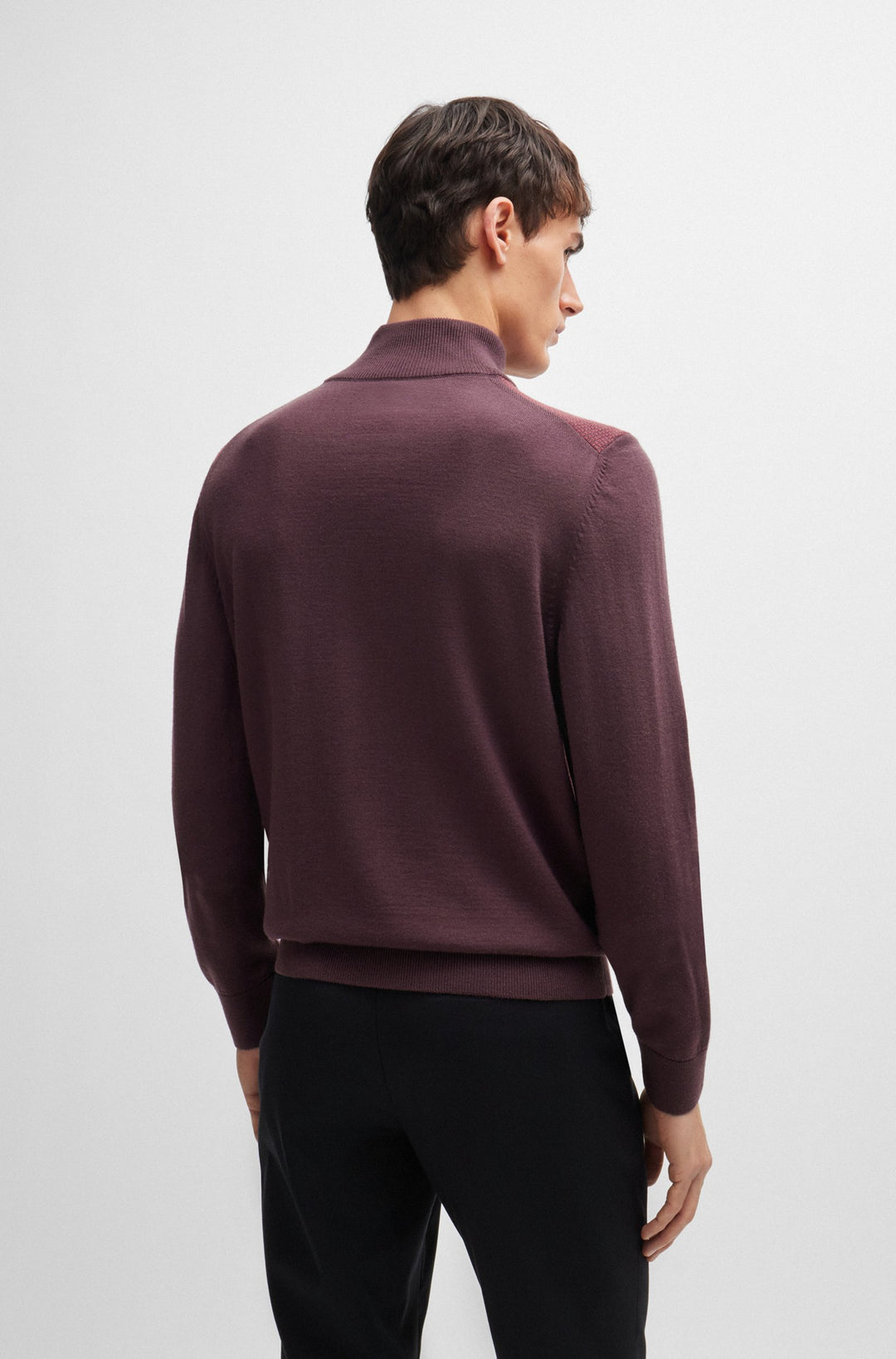 BOSS Sweaters Regular Fit in Wool - H-DAMBINO 10261652 01-50519590- Concorde Fashion#color_red-642