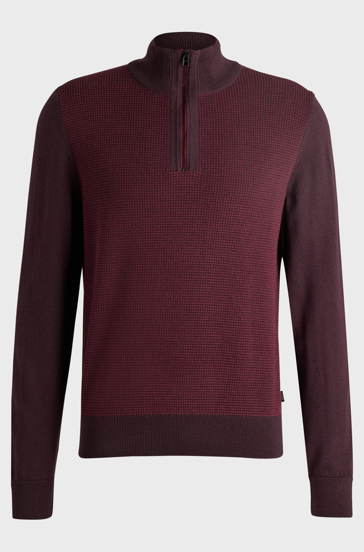BOSS Sweaters Regular Fit in Wool - H-DAMBINO 10261652 01-50519590- Concorde Fashion#color_red-642