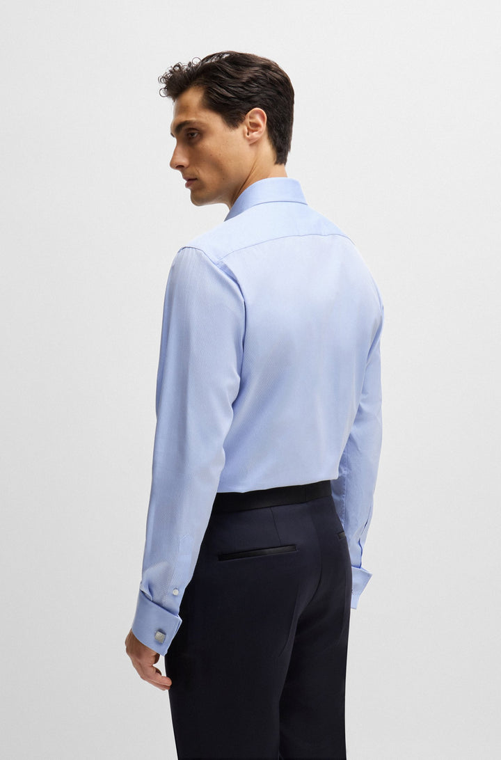 BOSS Formal Shirts Regular Fit in Cotton - H-JOE-SPREAD-DC-214 10261708 01-50520034- Concorde Fashion#color_blue-450