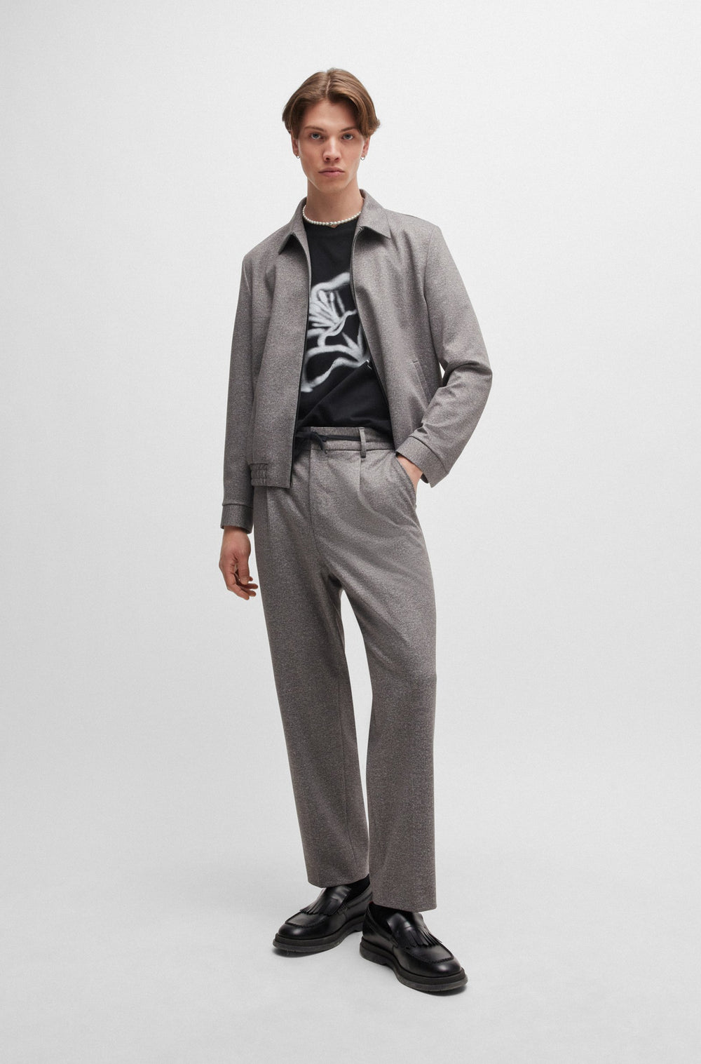 HUGO T-Shirts Relaxed Fit in Cotton - DABLUMO 10261710 01-50516711- Concorde Fashion#color_black-001