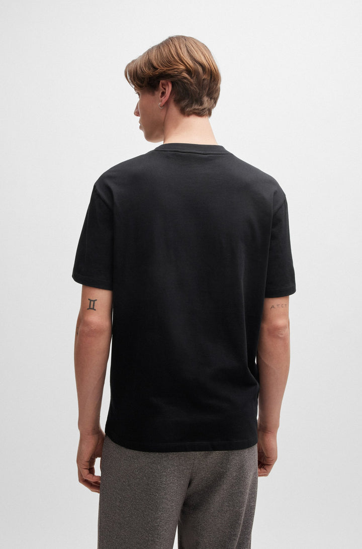 HUGO T-Shirts Relaxed Fit in Cotton - DABLUMO 10261710 01-50516711- Concorde Fashion#color_black-001