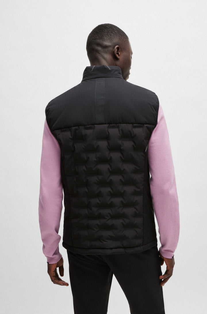 BOSS Vests Regular Fit in Polyester - V_THEO 10261716 01-50514343- Concorde Fashion#color_black-001
