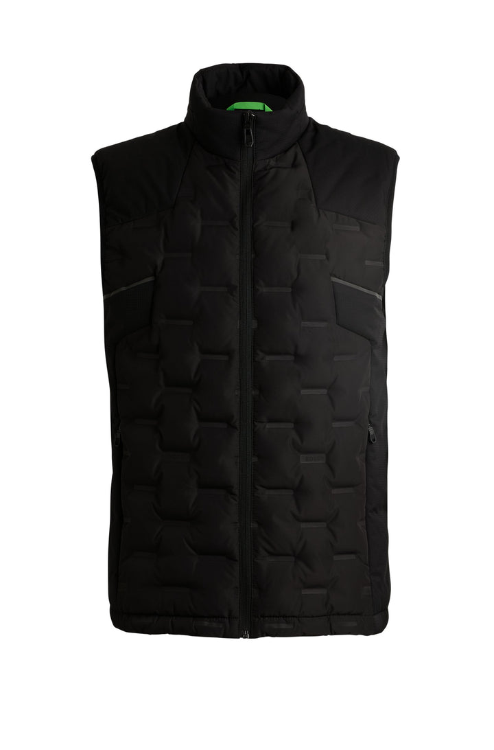 BOSS Vests Regular Fit in Polyester - V_THEO 10261716 01-50514343- Concorde Fashion#color_black-001