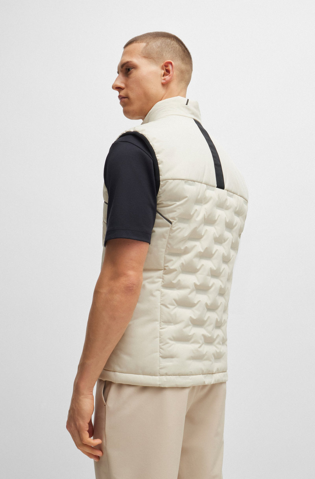 BOSS Vests Regular Fit in Polyester - V_THEO 10261716 01-50514343- Concorde Fashion#color_white-131