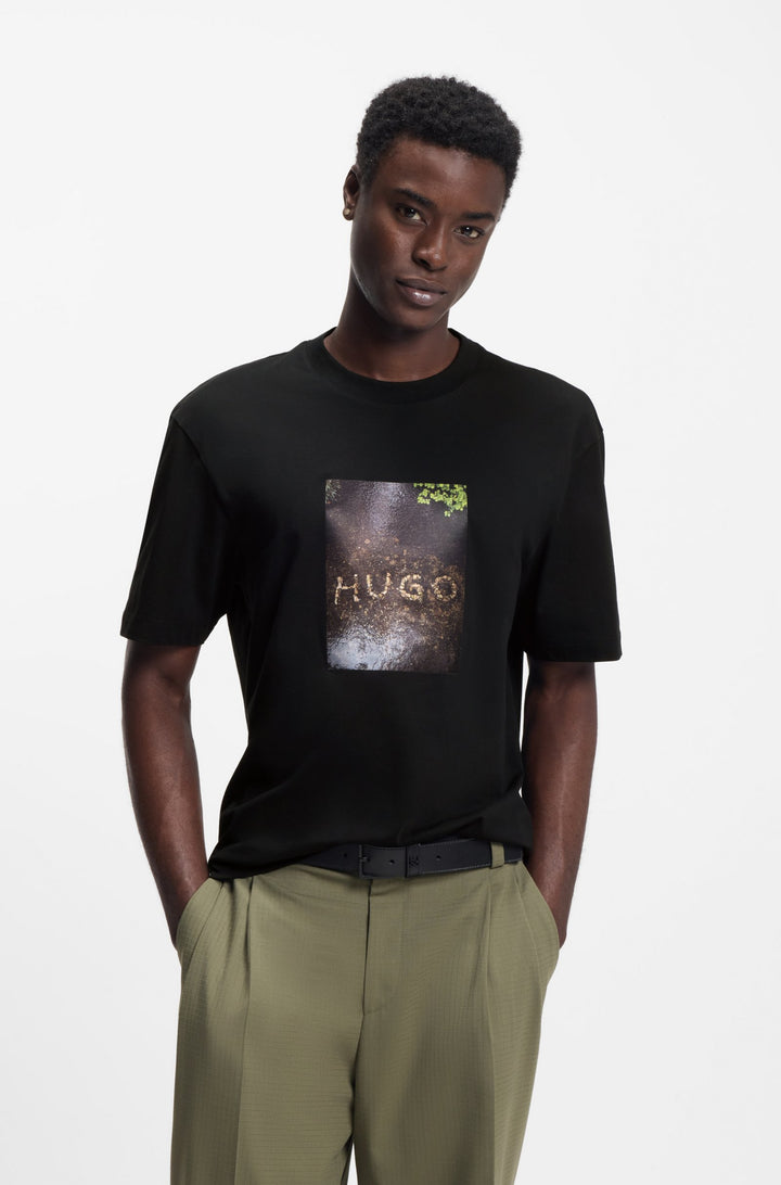 HUGO T-Shirts Relaxed Fit - DORESTON 50554319- Concorde Fashion#color_black-001