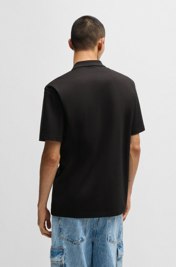 HUGO Polos Regular Fit in Cotton - DEABONO_D 10261766 01-50517638- Concorde Fashion#color_black-001