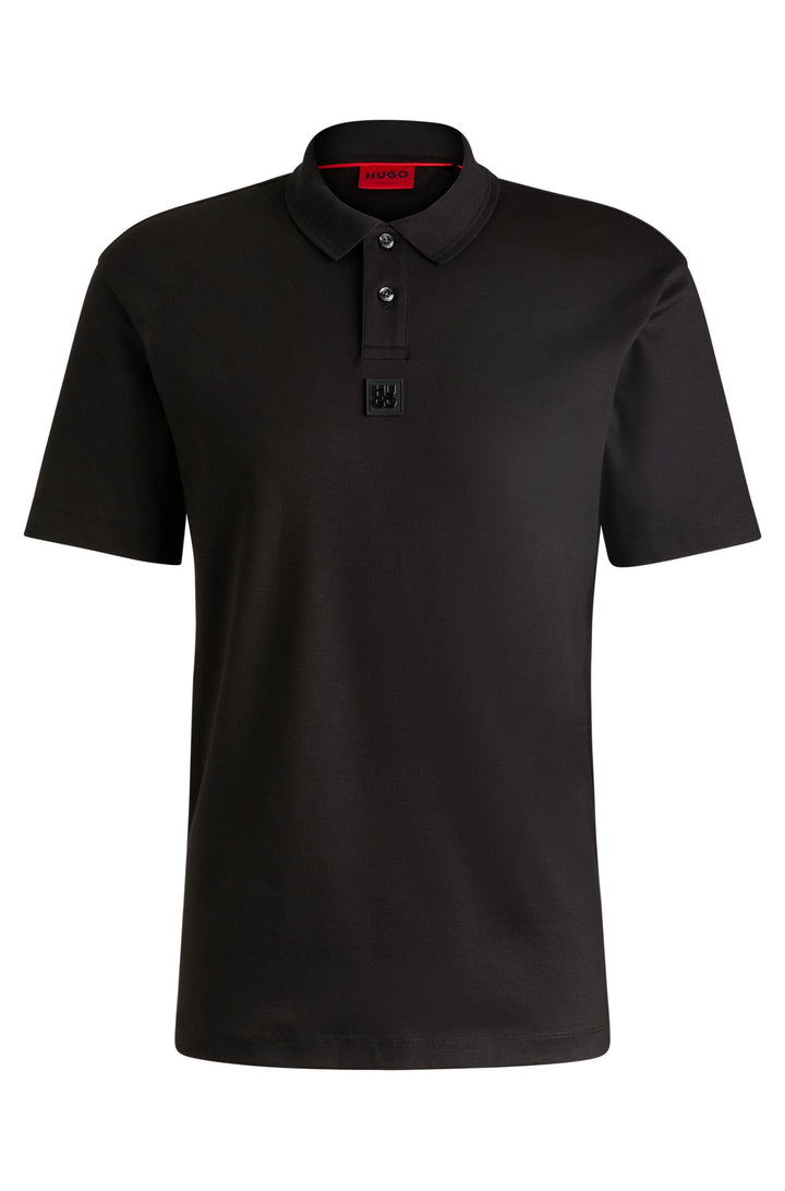 HUGO Polos Regular Fit in Cotton - DEABONO_D 10261766 01-50517638- Concorde Fashion#color_black-001