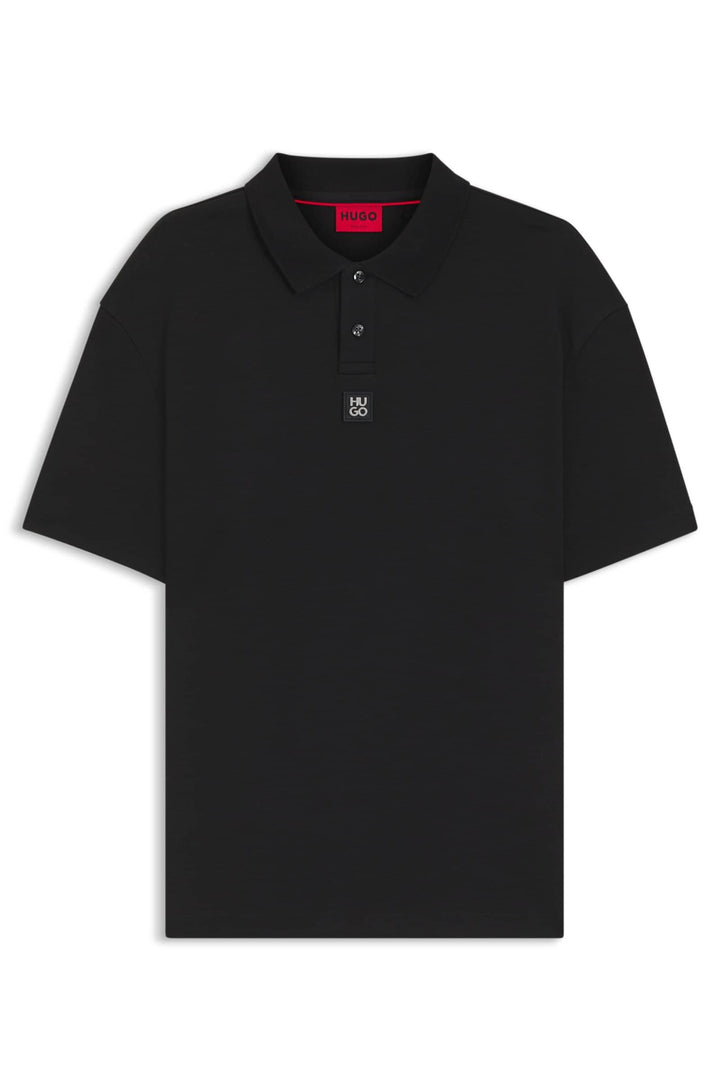 HUGO Polos Regular Fit in Cotton - DEABONO_D 10261766 01-50517638- Concorde Fashion#color_black-002