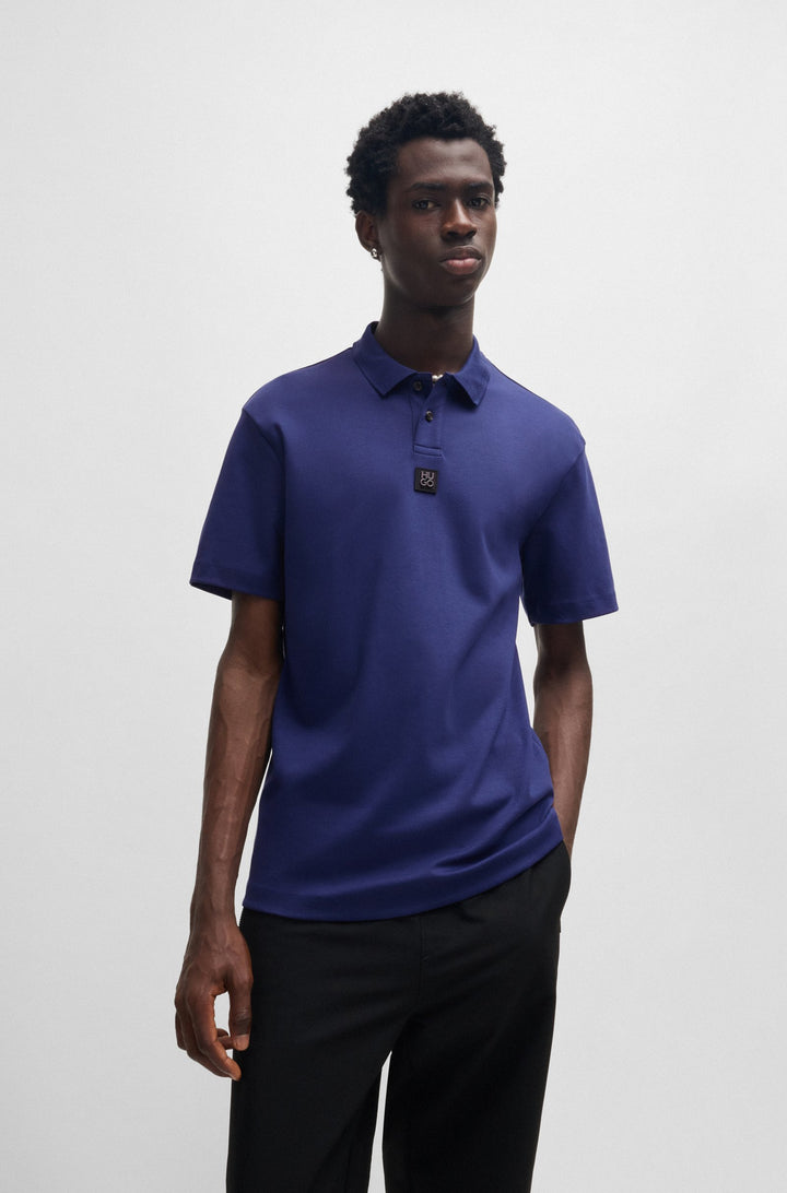 HUGO Polos Regular Fit in Cotton - DEABONO_D 10261766 01-50517638- Concorde Fashion#color_navy-407