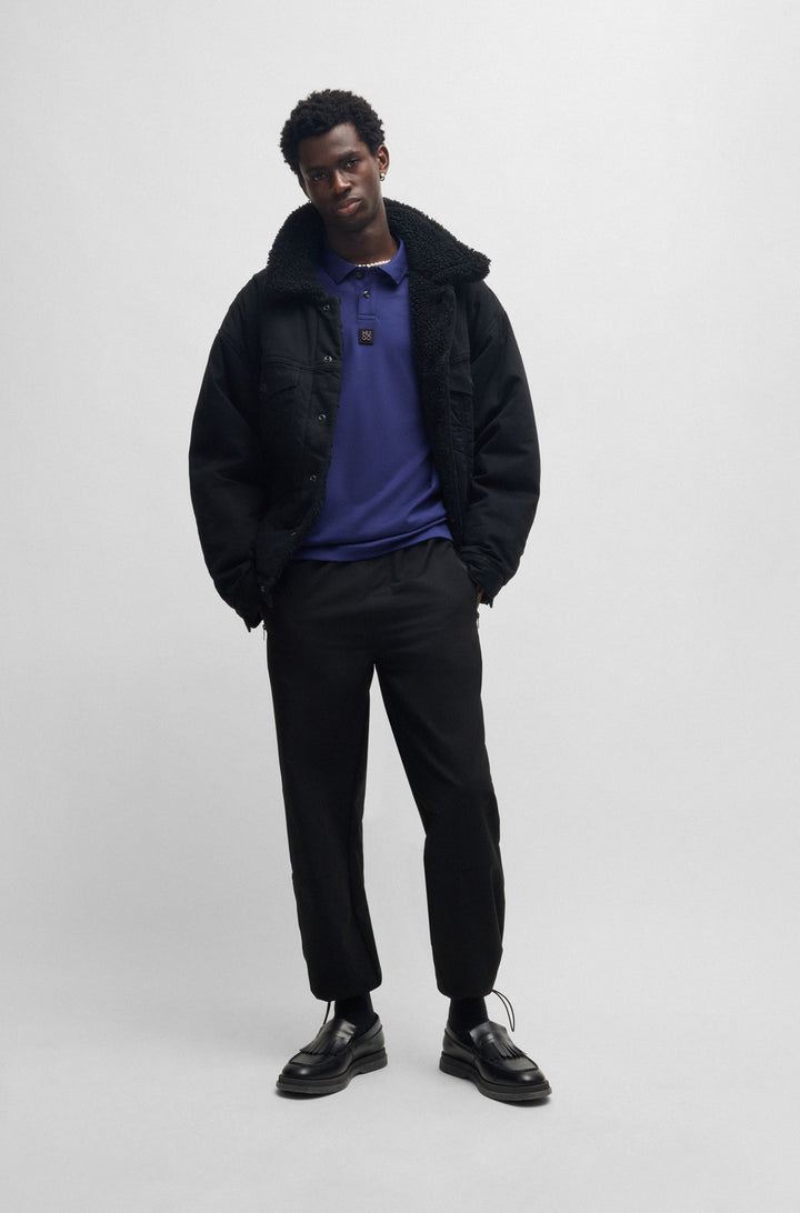 HUGO Polos Regular Fit in Cotton - DEABONO_D 10261766 01-50517638- Concorde Fashion#color_navy-407