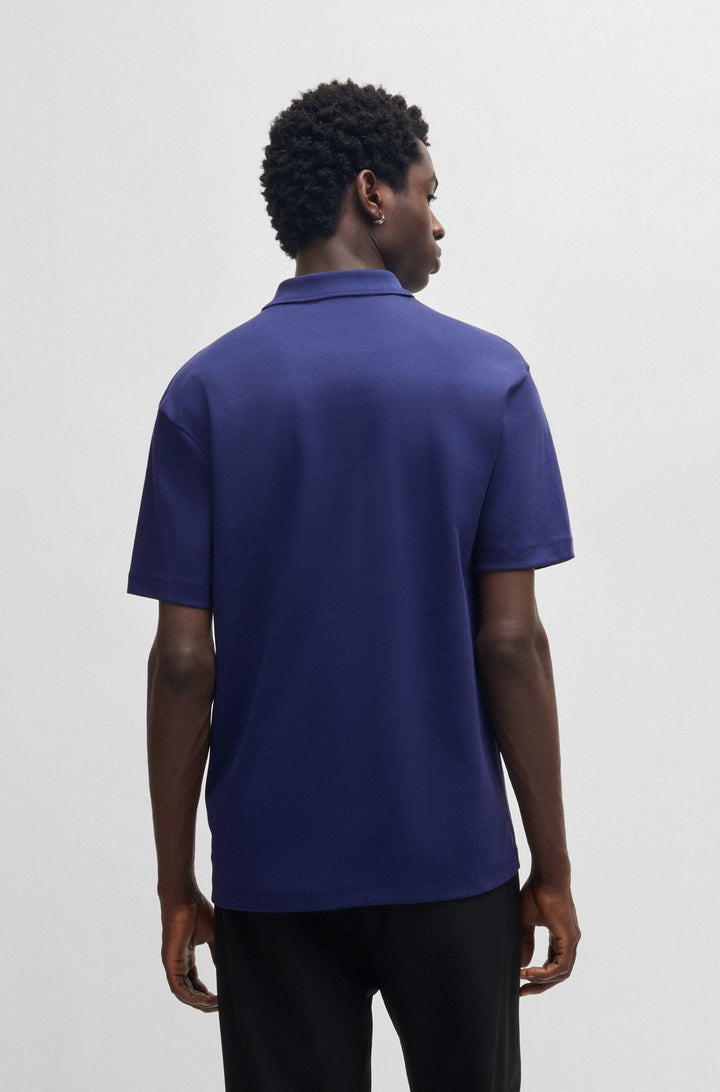 HUGO Polos Regular Fit in Cotton - DEABONO_D 10261766 01-50517638- Concorde Fashion#color_navy-407