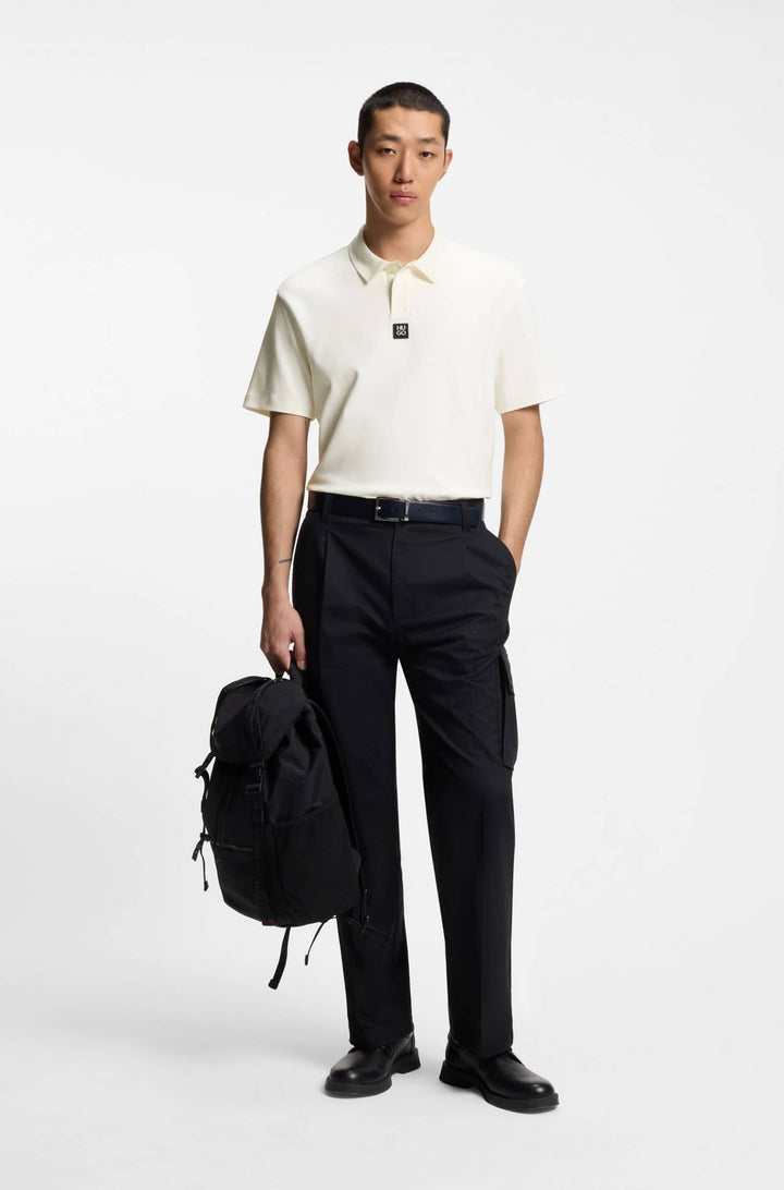 HUGO Polos Regular Fit in Cotton - DEABONO_D 10261766 01-50517638- Concorde Fashion#color_white-103