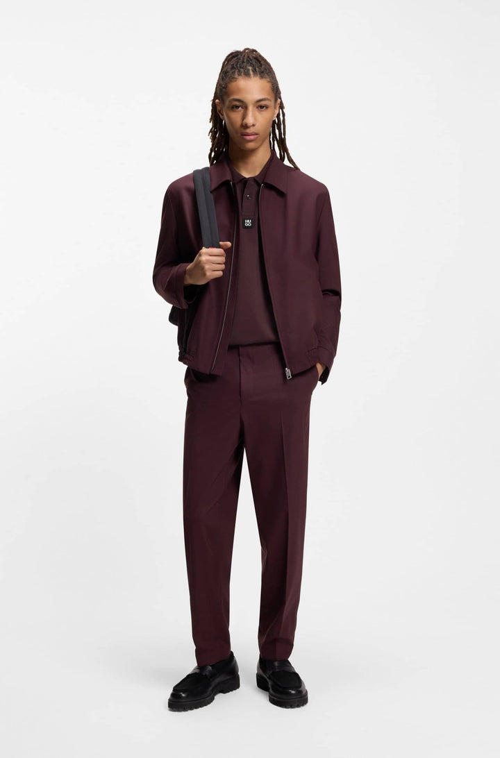 HUGO Polos Regular Fit in Cotton - DEABONO_D 10261766 01-50517638- Concorde Fashion#color_brown-249