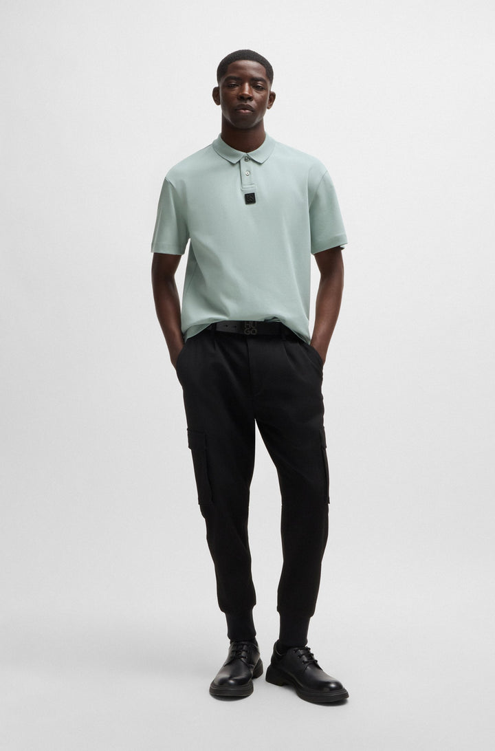 HUGO Polos Regular Fit in Cotton - DEABONO_D 10261766 01-50517638- Concorde Fashion#color_grey-074
