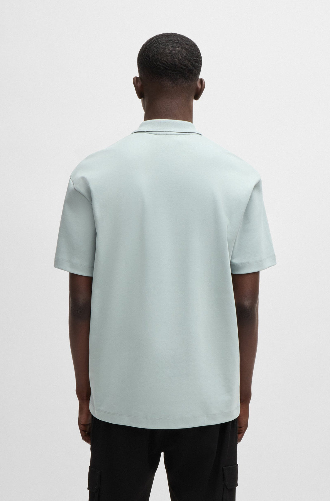 HUGO Polos Regular Fit in Cotton - DEABONO_D 10261766 01-50517638- Concorde Fashion#color_grey-074