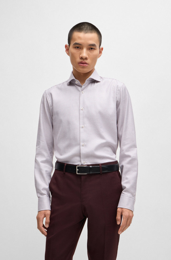BOSS Formal Shirts Regular Fit in Cotton - H-JOE-SPREAD-C1-222 10261798 01-50519951- Concorde Fashion#color_red-605