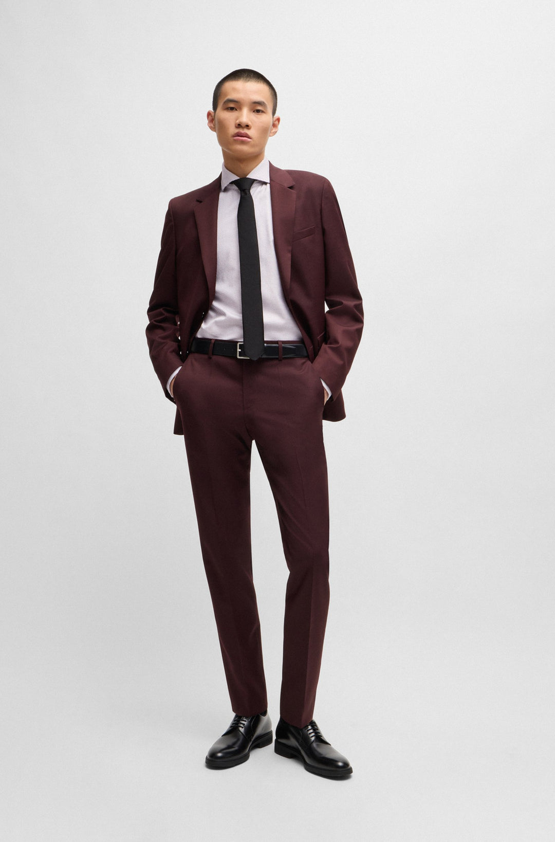 BOSS Formal Shirts Regular Fit in Cotton - H-JOE-SPREAD-C1-222 10261798 01-50519951- Concorde Fashion#color_red-605