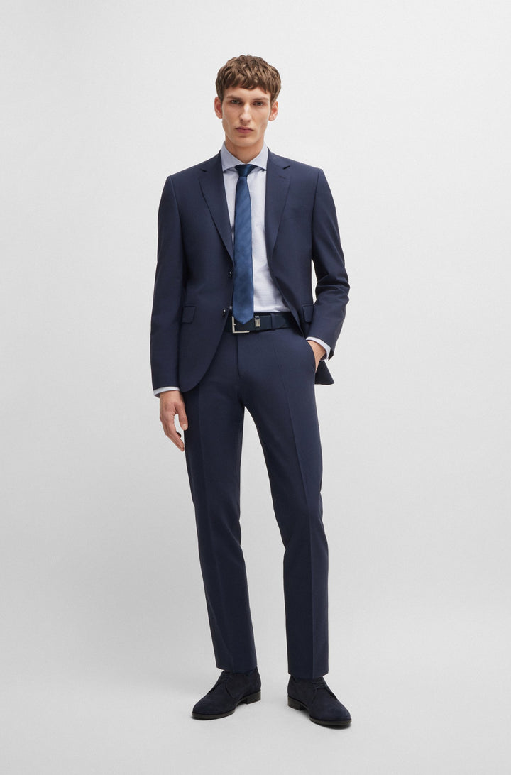 BOSS Formal Shirts Regular Fit in Cotton - H-JOE-SPREAD-C1-222 10261798 01-50519951- Concorde Fashion#color_blue-450