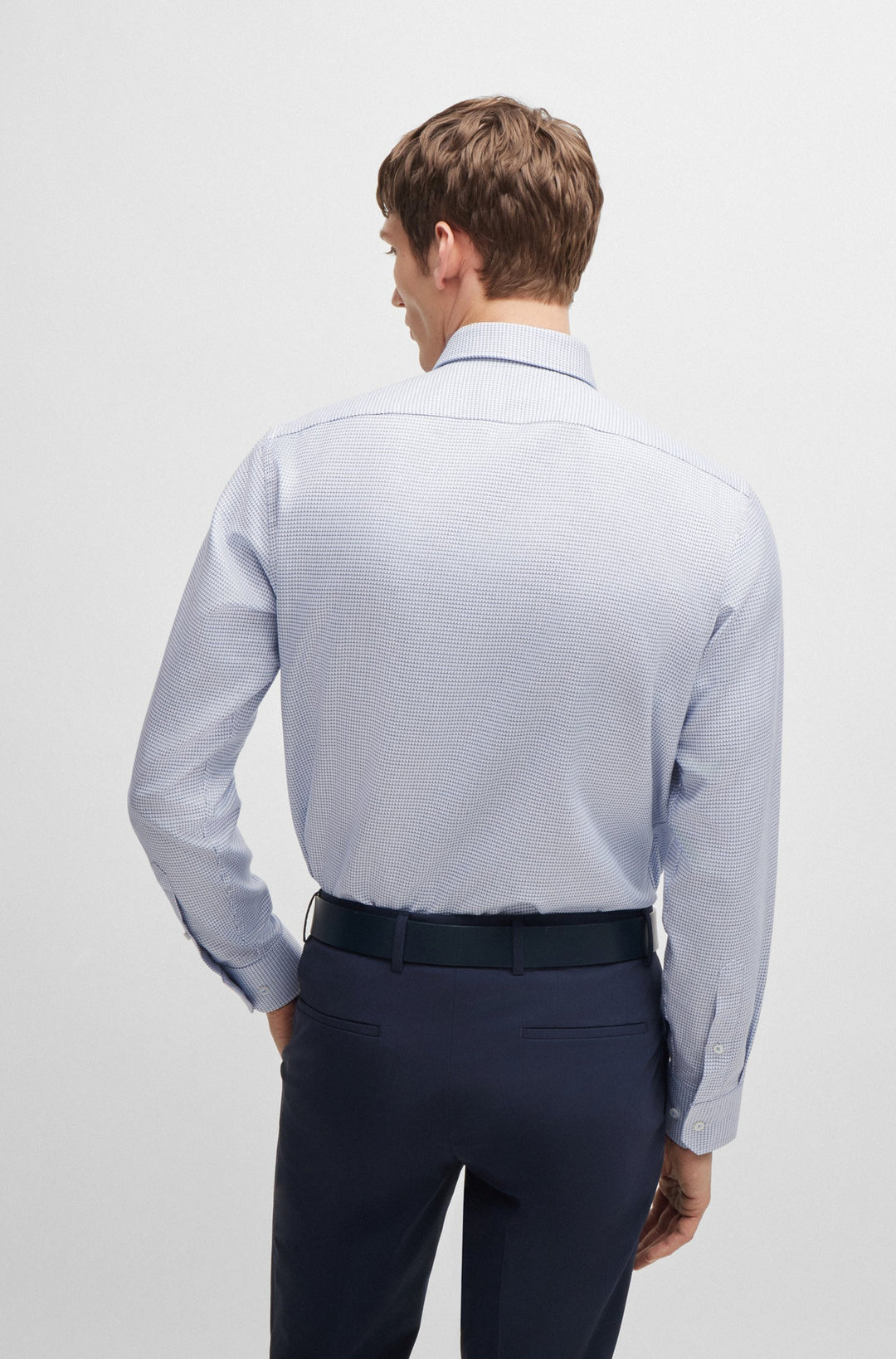 BOSS Formal Shirts Regular Fit in Cotton - H-JOE-SPREAD-C1-222 10261798 01-50519951- Concorde Fashion#color_blue-450