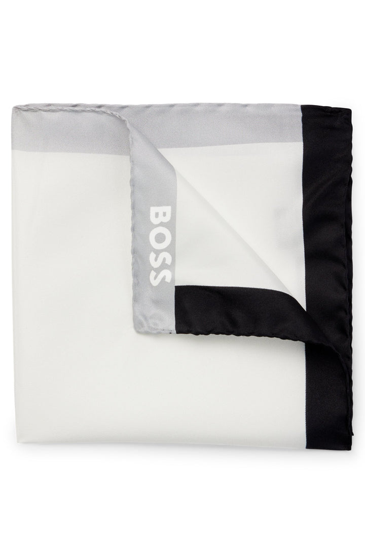 BOSS Pocket Squares  in Silk - H-POCKET SQ-222 10261828 01-50520375- Concorde Fashion#color_black-001