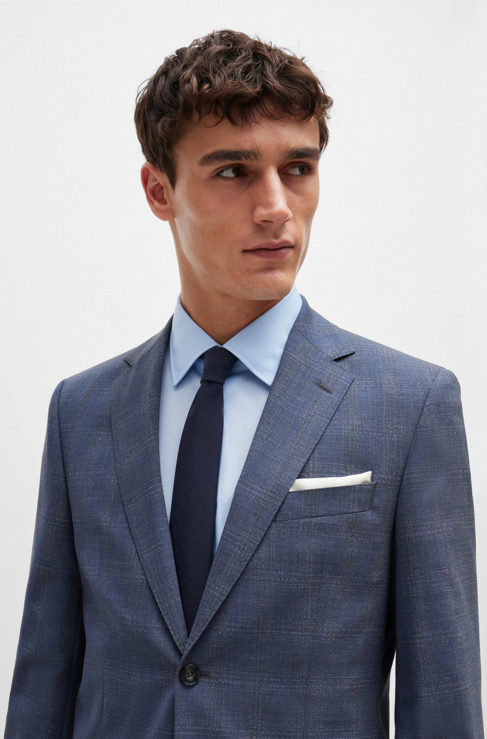 BOSS Pocket Squares  in Silk - H-POCKET SQ-222 10261828 01-50520375- Concorde Fashion#color_navy-404