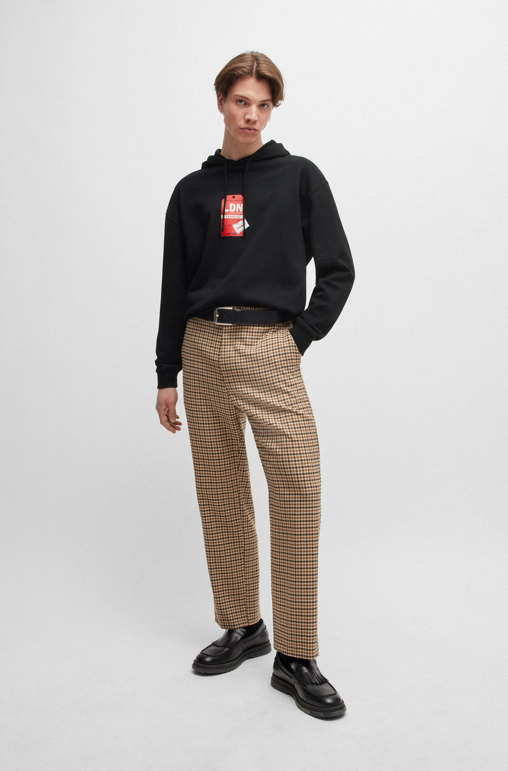 HUGO Hoodies Relaxed Fit in Cotton - DAGUNOSO 10261831 01-50519849- Concorde Fashion#color_black-001