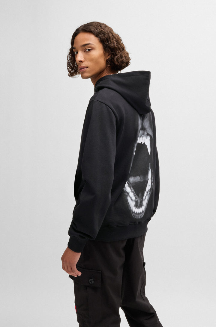 HUGO Hoodies Regular Fit in Cotton - DARTCHON 10261831 01-50525054- Concorde Fashion#color_black-001