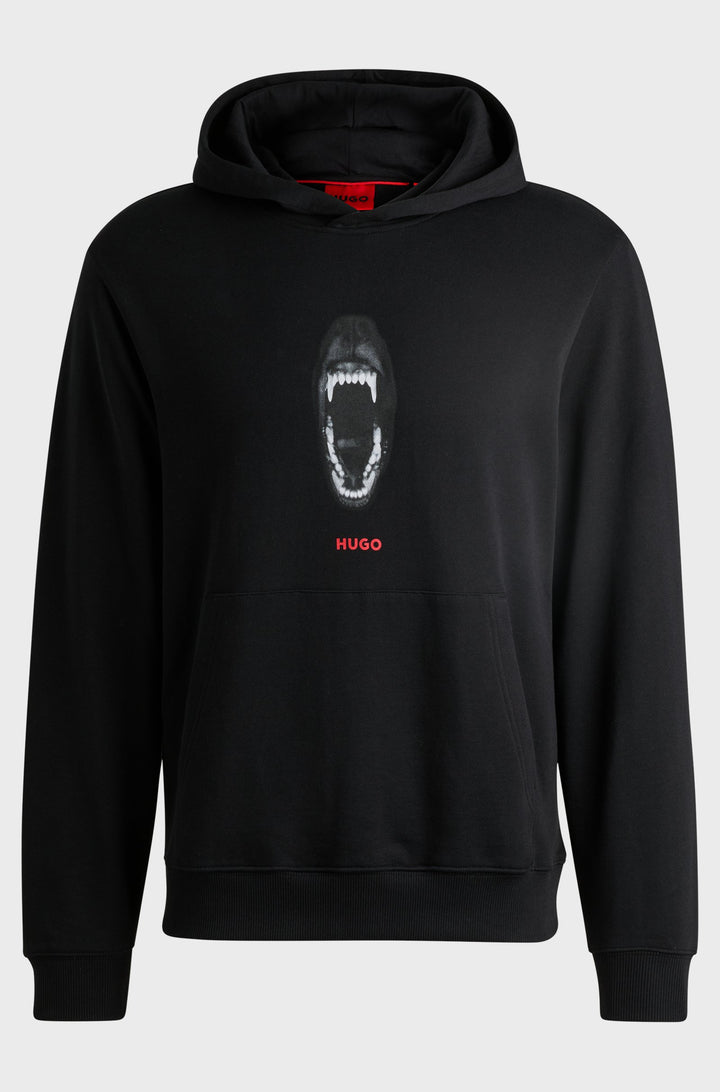 HUGO Hoodies Regular Fit in Cotton - DARTCHON 10261831 01-50525054- Concorde Fashion#color_black-001