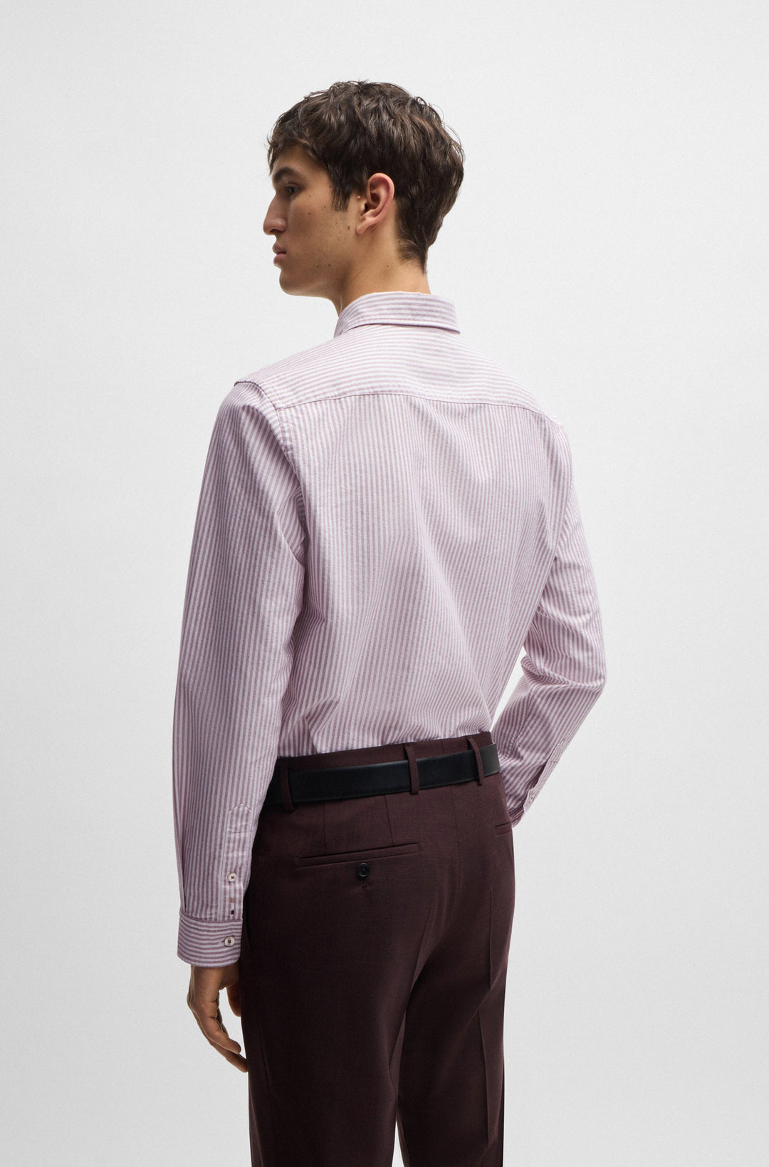 BOSS Formal Shirts Slim Fit in Cotton - H-ROAN-BD-E-C1-243 10261880 01-50520275- Concorde Fashion#color_red-605