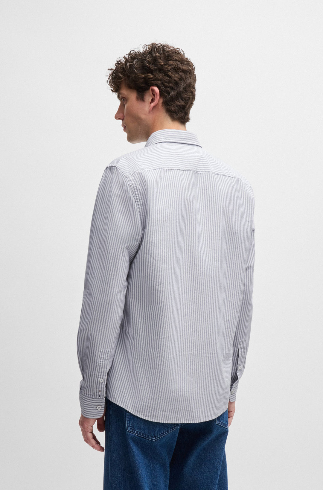 BOSS Formal Shirts Slim Fit in Cotton - H-ROAN-BD-E-C1-243 10261880 01-50520275- Concorde Fashion#color_navy-412