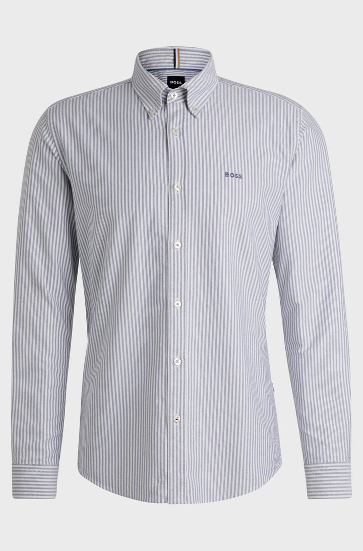 BOSS Formal Shirts Slim Fit in Cotton - H-ROAN-BD-E-C1-243 10261880 01-50520275- Concorde Fashion#color_navy-412