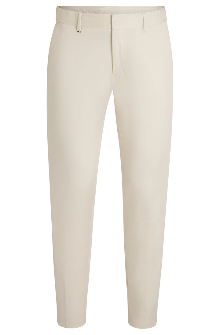 BOSS Trousers Slim Fit in Cotton Mix - C-GENIUS-DTL-WG-252F 10261959 01-50539970- Concorde Fashion#color_white-131