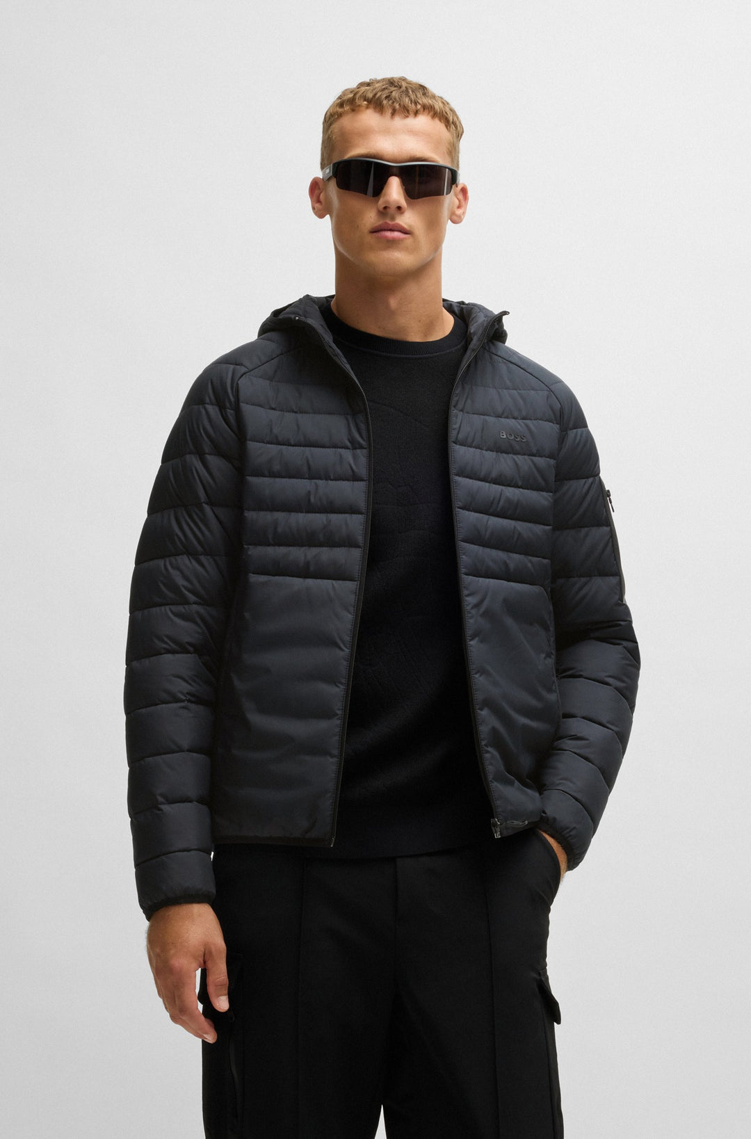 BOSS Casual Jackets Regular Fit in Polyester - J_THOR 2 10262007 01-50514761- Concorde Fashion#color_navy-402