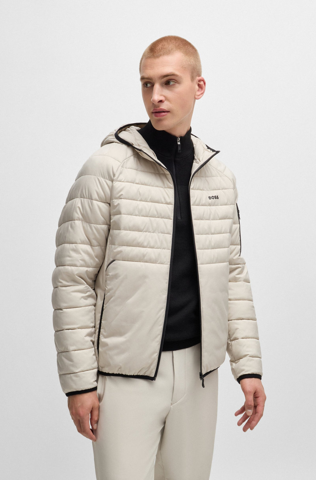 BOSS Casual Jackets Regular Fit in Polyester - J_THOR 2 10262007 01-50514761- Concorde Fashion#color_beige-271
