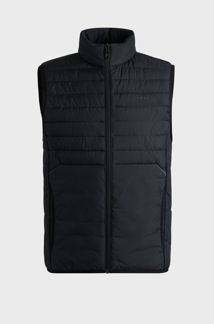 BOSS Vests Regular Fit in Polyester - V_THOR 2 10262007 01-50514762- Concorde Fashion#color_navy-402