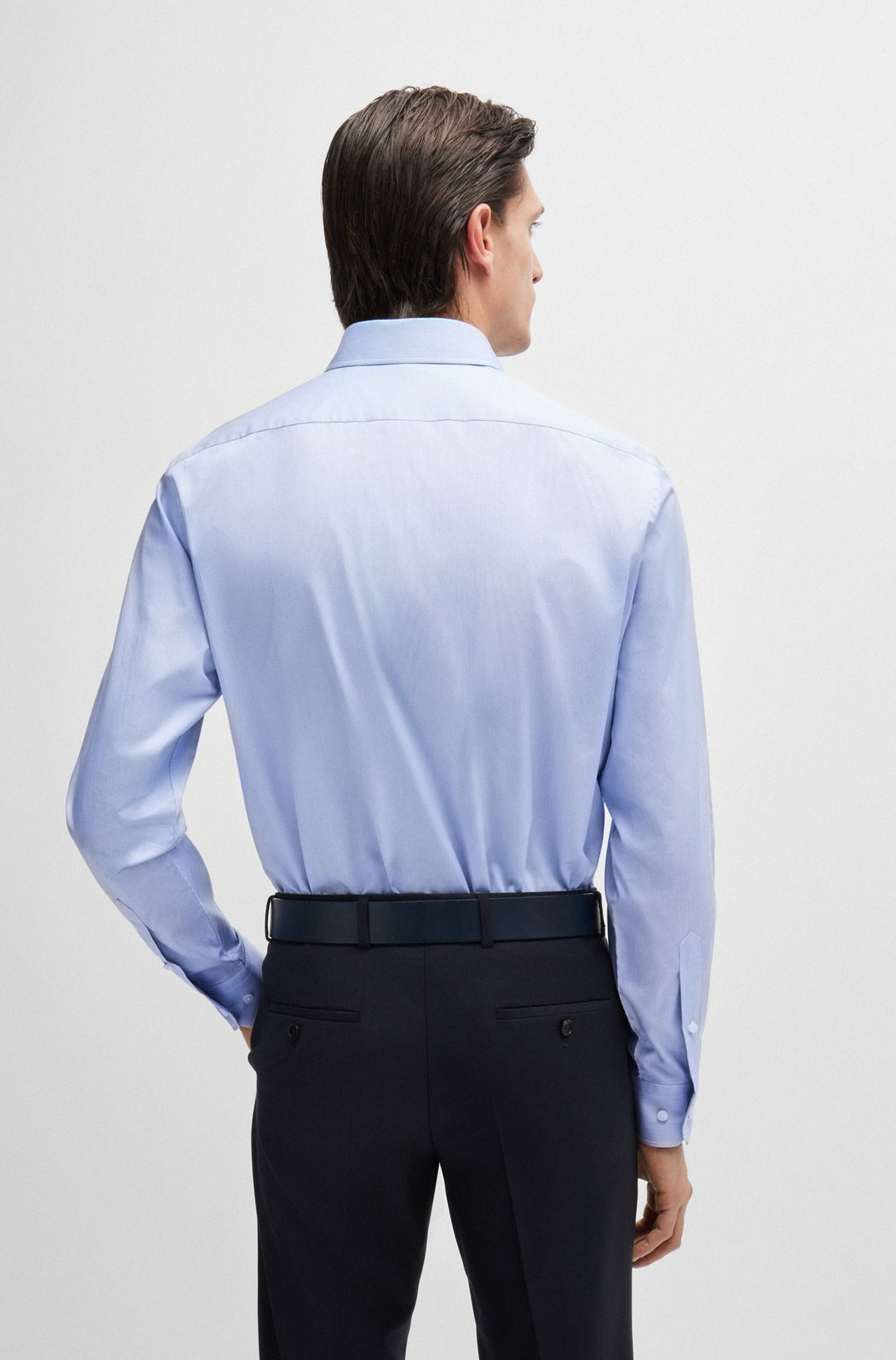 BOSS Formal Shirts Regular Fit in Cotton - H-JOE-KENT-C1-214 10262025 01-50520716- Concorde Fashion#color_blue-451