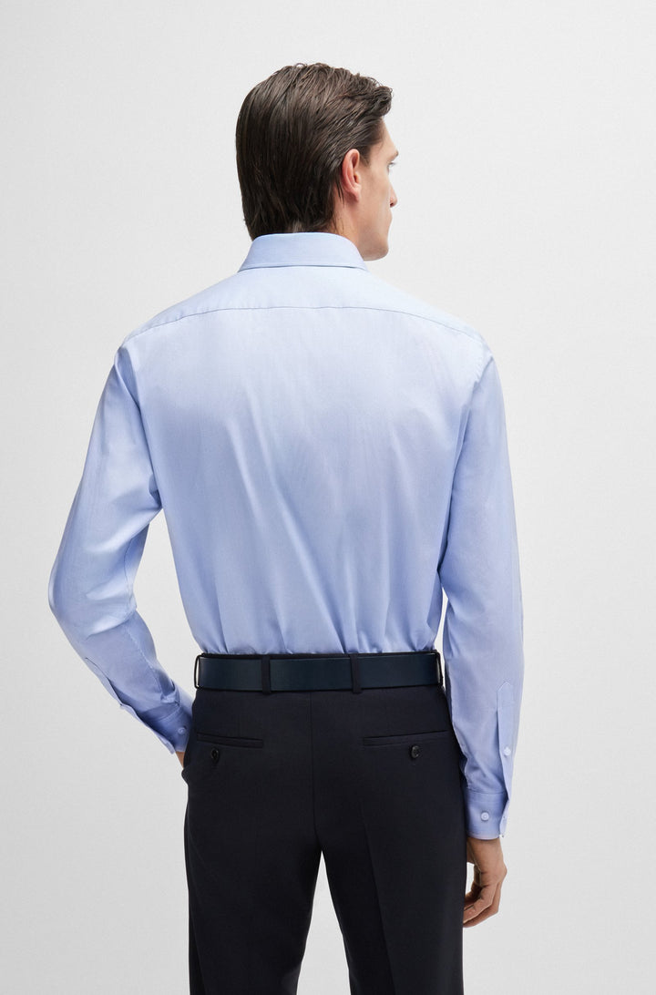 BOSS Formal Shirts Regular Fit in Cotton - H-JOE-KENT-C1-214 10262025 01-50520716- Concorde Fashion#color_blue-451