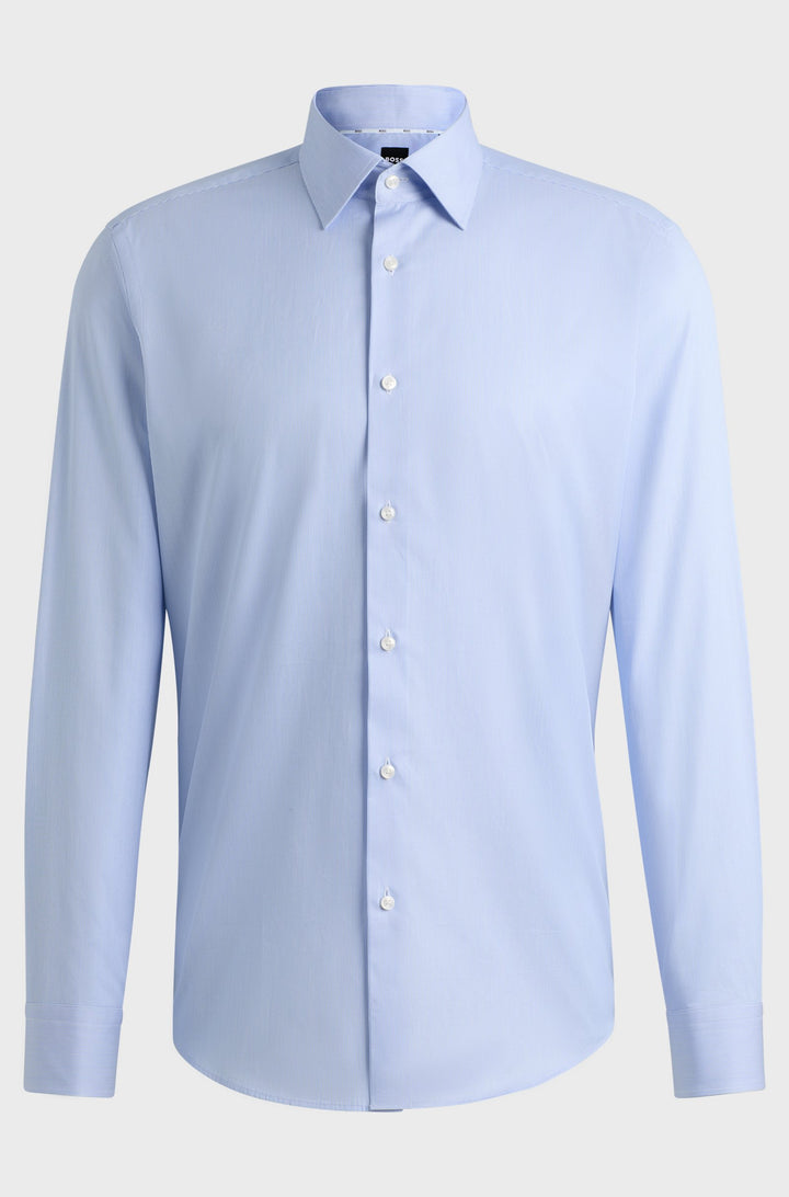 BOSS Formal Shirts Regular Fit in Cotton - H-JOE-KENT-C1-214 10262025 01-50520716- Concorde Fashion#color_blue-451