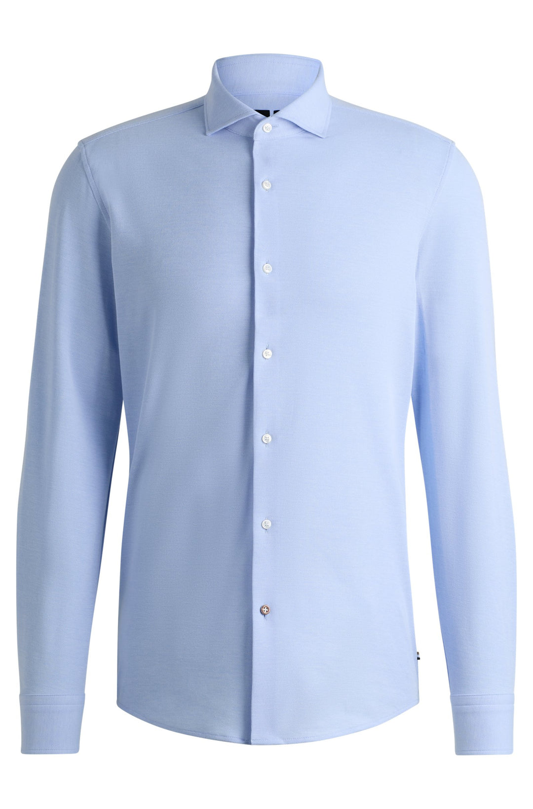BOSS Formal Shirts Slim Fit in Cotton - P-HANK-SPREAD-243 10262046 01-50527675- Concorde Fashion#color_blue-450