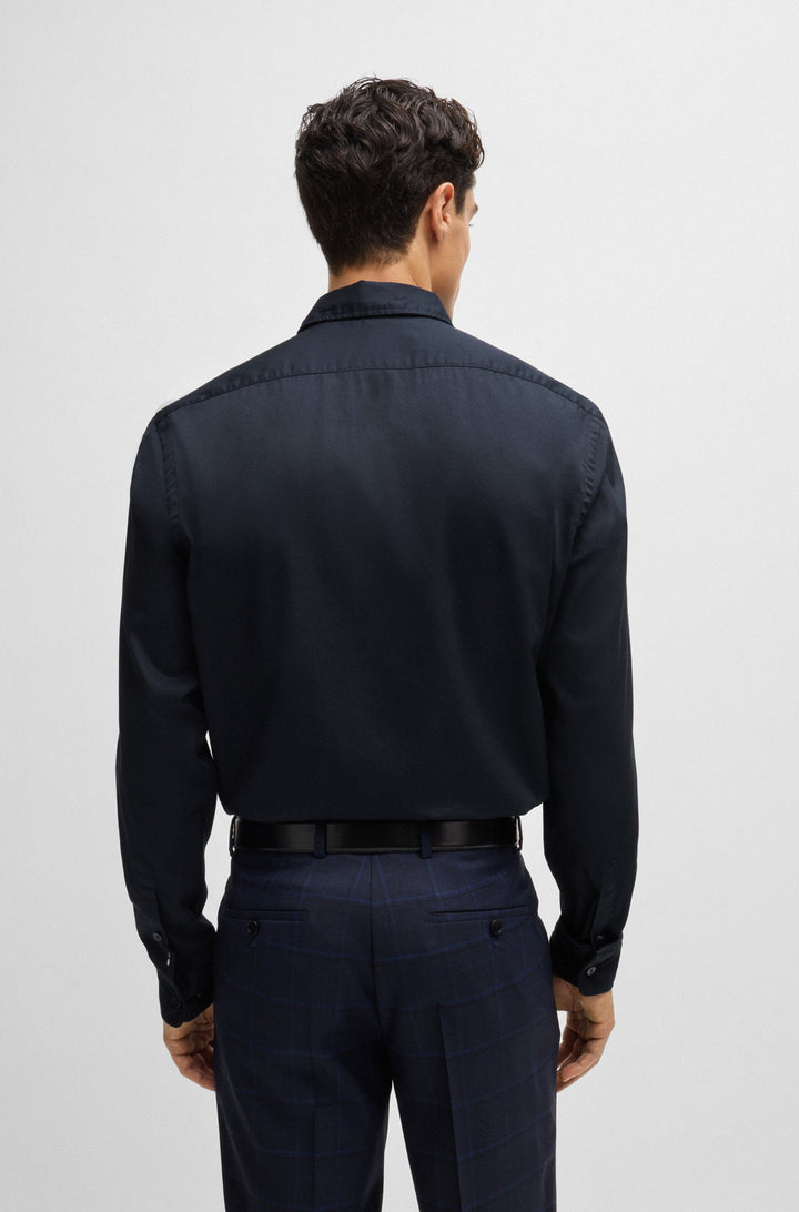 BOSS Formal Shirts Regular Fit in Cotton - H-LIAM-KENT-E-1P-243 10262057 01-50520284- Concorde Fashion#color_navy-404