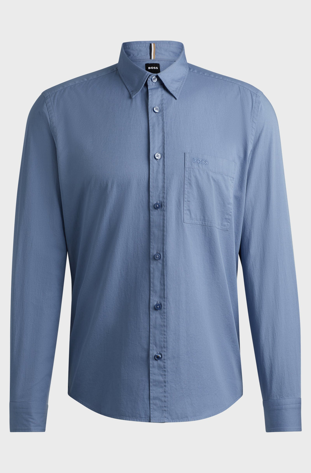 BOSS Formal Shirts Regular Fit in Cotton - H-LIAM-KENT-E-1P-243 10262057 01-50520284- Concorde Fashion#color_blue-490