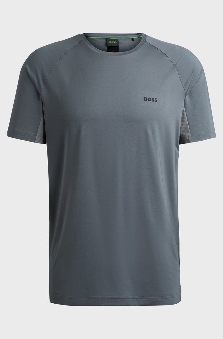 BOSS T-Shirts Regular Fit in Polyester Mix - TEE ACTIVE 4 10262069 01-50519360- Concorde Fashion#color_beige-251